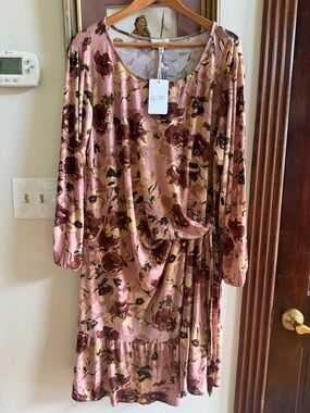 white christmas dresses Callie Dress in Apricot Crush Chiffon main image 1